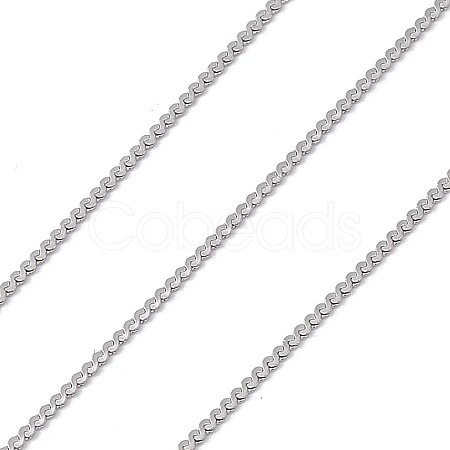 Tarnish Resistant 304 Stainless Steel Serpentine Chain CHS-E009-01P-1