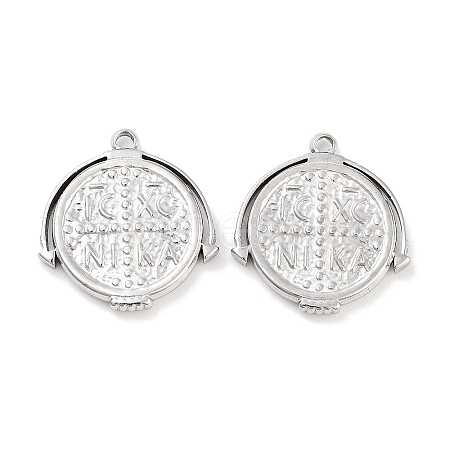 Non-Tarnish 304 Stainless Steel Pendants STAS-P364-10P-1
