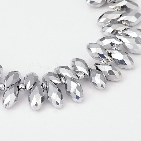 Electroplate Glass Beads Strands EGLA-J068-FP01-1