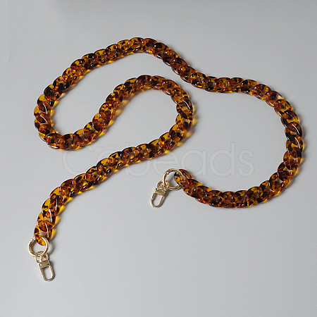 Leopard Print Pattern Resin Bag Handles PURS-PW0001-335C-D-1