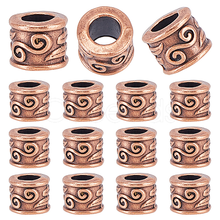 80Pcs Tibetan Style Alloy European Beads TIBEB-HY0001-18-1