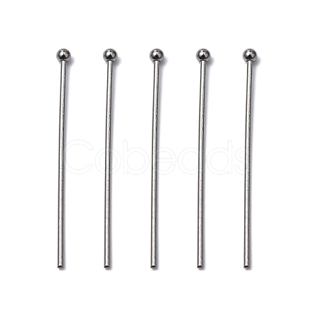 Non-Tarnish 304 Stainless Steel Ball Head pins X-STAS-R051-30mm-1
