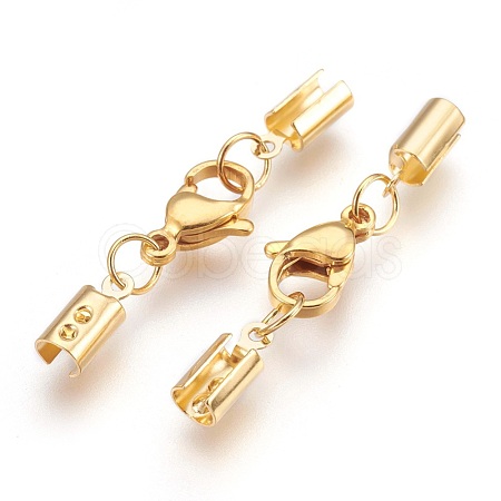 304 Stainless Steel Lobster Claw Clasps STAS-P207-07G-C-1