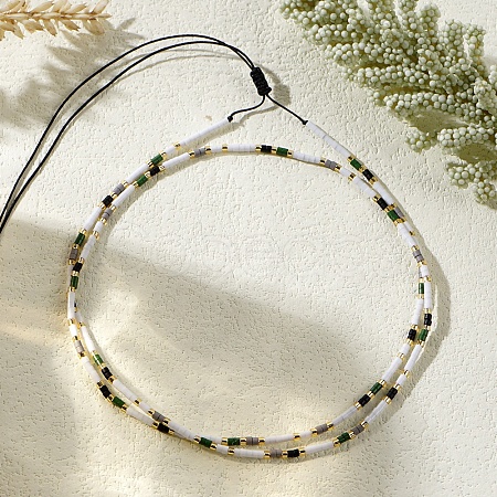 Bohemian Style Glass Seed Bead Wrap Bracelets SU3869-2-1