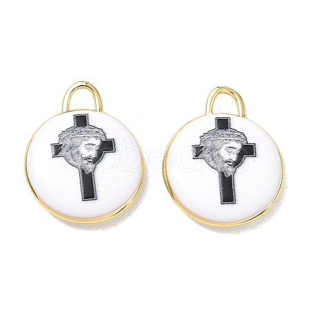 Printed Brass Pendants KK-CBAF9BC-13G-01-1