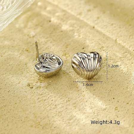 Non-Tarnish 304 Stainless Steel Stud Earrings EJEW-S230-01P-1