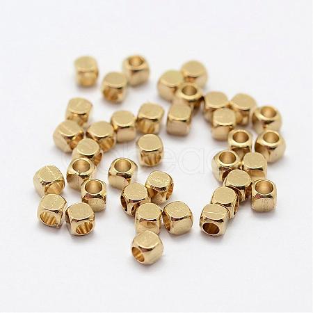 Brass Spacer Beads KK-P095-30-B-1