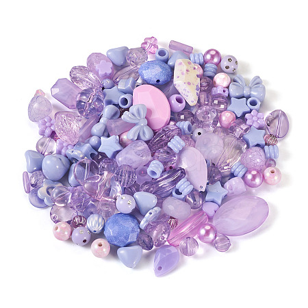 100G Transparent/Opaque Acrylic Beads MACR-TA0001-50B-1