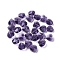 Transparent Glass Beads, Faceted, Heart, Purple, 10x10x7mm, Hole: 1~1.2mm