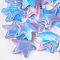 Cellulose Acetate(Resin) Pendants, Star, Dodger Blue, 20~21x22x4.5mm, Hole: 1mm