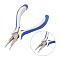 Carbon Steel Jewelry Pliers for Jewelry Making Supplies, Bent Nose Plier, Ferronickel, about 5.8cm wide,12.8cm long