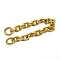 Alloy Cable Chain Bag Strap, with Spring Gate Ring, for Bag Straps Replacement Accessories, Golden, 36cm