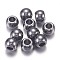 Tibetan Style Alloy European Beads, Large Hole Beads, Cadmium Free & Lead Free, Rondelle, Gunmetal, 10x7mm, Hole: 4.5mm