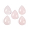 Natural Rose Quartz Cabochons, Teardrop, 20~20.5x15~15.5x6.5~7mm