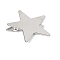 Alloy Alligator Hair Clips, Hair Accessories for Women & Girls, Star, 52x52mm