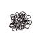 Metal Open Jump Rings, Gunmetal, 3x0.5mm