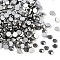 Glass Flat Back Rhinestone, Grade A, Back Plated, Faceted, Half Round, Hematite, SS6, 1.9~2mm, 1440pcs/bag