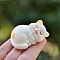 Cartoon Pattern Cat Resin Ornament, DIY Desktop Decoration Girls' Gift, Moccasin, 20mm