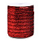 Glitter Sparkle Ribbon, Polyester & Nylon Ribbon, FireBrick, 3/8 inch(9.5~10mm), about 50yards/roll(45.72m/roll)