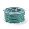 Macrame Cotton Cord, Braided Rope, with Plastic Reel, for Wall Hanging, Crafts, Gift Wrapping, Deep Sky Blue, 1mm, about 30.62 Yards(28m)/Roll