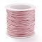 Braided Nylon Thread, DIY Material for Jewelry Making, Pearl Pink, 0.8mm, 100yards/roll