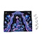 UV Reactive Blacklight Tapestry, Polyester Decorative Wall Tapestry, for Home Decoration, Rectangle, Skull Pattern, 950x750x0.5mm