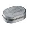 Italian Velvet Double Layers Jewelry Set Storage Zipper Boxes, Oval Jewelry Organizer Case for Earrings, Rings, Bracelets, Dark Gray, 15x10.5x4cm