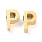 Ion Plating(IP) 304 Stainless Steel Charms, Alphabet, Golden, Letter.P, 8x5x3mm, Hole: 1.8mm