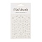 PET Christmas Laser Nail Art  Sticker, Self-adhesive, 3D Design, For Nail Tips Decorations, Mixed Christmas Theme Pattern, Silver, 10.4x8x0.02cm