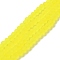 Transparent Glass Beads Strands, Faceted, Frosted, Rondelle, Yellow, 3.5~3.8mm, Hole: 1mm, about 113~115pcs/strand, 32~33cm