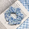 Fashion Cloth Ponytail Scrunchy Hair Ties, Ponytail Holder Hair Accessories for Women and Girls, Flower, 115mm