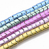 Electroplated Non-magnetic Synthetic Hematite Beads Strands G-S365-007-1