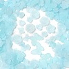 Frosted Transparent Acrylic Beads OACR-U006-03F-1