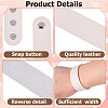 12Pcs PVC & Iron Cord Bracelets AJEW-CL0002-49A-6