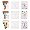 3Pcs 3 Style Vase & Flower Pattern DIY Display Decoration Embroidery Beginner Kit DIY-TA0006-16-2