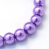 Baking Paint Pearlized Glass Pearl Round Bead Strands HY-Q003-6mm-27-2