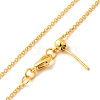 1mm Rack Plating Brass Cable Chain Adjustable Slider Necklaces for Women Men MAK-L044-04G-2