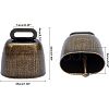 Retro Iron Bell Pendants IFIN-NB0001-28-5