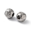 304 Stainless Steel Rhinestone European Beads STAS-A092-10I-P-2
