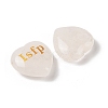 Natural Quartz Crystal Heart Engraving MBTI Figurines Statues for Home Office Desk Decorations G-K353-05D-2