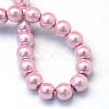 Baking Paint Pearlized Glass Pearl Round Bead Strands HY-Q330-8mm-47-4