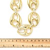 Acrylic Chunky Coffee Bean Link Chain Necklaces NJEW-D313-01B-3