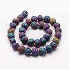 Electroplated Natural Quartz Crystal Beads Strands G-K174-02E-2