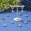 10Pcs Brass Stud Earring Findings KK-BBC0020-91-5