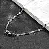 Non-Tarnish Unisex Classic Plain 304 Stainless Steel Mens Womens Necklaces STAS-H325-P-1