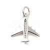 Rack Plating Brass Micro Pave Cubic Zirconia Charms KK-K270-39P-2