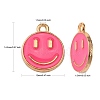 Alloy Enamel Charms ENAM-S121-165E-RS-2