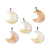Natural Yellow Hematoid Quartz Pendants G-Z022-04H-1
