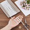 15 Yards Polyester Metallic Elastic Lace Trim OCOR-WH0082-151B-3