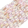 Electroplate Glass Beads Strands EGLA-P068-01A-03-1